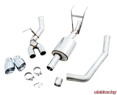 AWE Tuning 0FG Single Side Exit Cat Back Exhaust | 3" Diameter | 4.5" Dual Chrome Tips Ram 1500 2011-2018 - 3015-32304