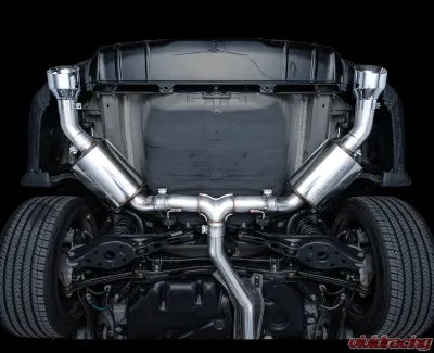 AWE Tuning Touring Edition Exhaust | 3" Diameter | 5" Dual Chrome Silver Tips Acura Integra|Honda Civic Si 2022-2025 - 3015-32331