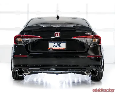 AWE Tuning Touring Edition Exhaust | 3" Diameter | 5" Dual Chrome Silver Tips Acura Integra|Honda Civic Si 2022-2025 - 3015-32331