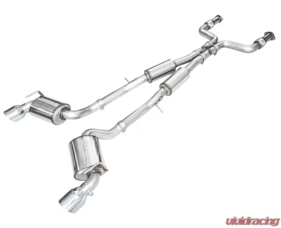 AWE Tuning Touring Edition Exhaust | 3" Diameter | 5" Dual Chrome Silver Tips Nissan Z 2023-2025 - 3015-32400