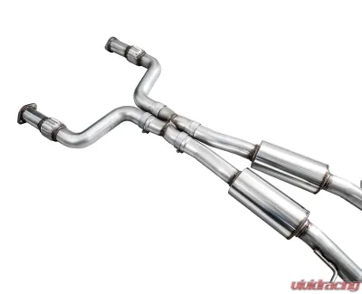 AWE Tuning Touring Edition Exhaust | 3" Diameter | 5" Dual Chrome Silver Tips Nissan Z 2023-2025 - 3015-32400