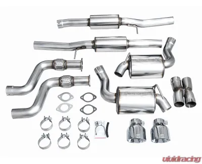 AWE Tuning Touring Edition Exhaust | 3" Diameter | 5" Dual Chrome Silver Tips Nissan Z 2023-2025 - 3015-32400