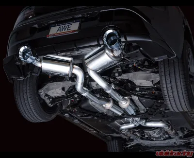 AWE Tuning Touring Edition Exhaust | 3" Diameter | 5" Dual Chrome Silver Tips Nissan Z 2023-2025 - 3015-32400