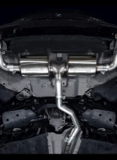 AWE Tuning Touring Edition Axle Back Exhaust for BMW 330i/430i 2019-2024, 3" Diameter, Chrome Tips                                     - 3015-32429 - Image 2