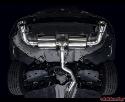 AWE Tuning Touring Edition Axle Back Exhaust for BMW 330i/430i 2019-2024, 3" Diameter, Chrome Tips - 3015-32429