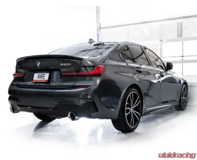 AWE Tuning Touring Edition Axle Back Exhaust for BMW 330i/430i 2019-2024, 3" Diameter, Chrome Tips - 3015-32429