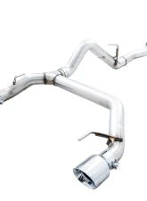 AWE Tuning 0FG Cat Back Exhaust | 3" Diameter | 4.5" Dual Chrome Silver Tips Ford Bronco 2021-2025                                     - 3015-32456 - Image 9