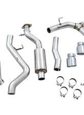 AWE Tuning 0FG Cat Back Exhaust | 3" Diameter | 4.5" Dual Chrome Silver Tips Ford Bronco 2021-2025                                     - 3015-32456 - Image 4