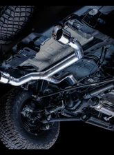 AWE Tuning 0FG Cat Back Exhaust | 3" Diameter | 4.5" Dual Chrome Silver Tips Ford Bronco 2021-2025                                     - 3015-32456 - Image 6