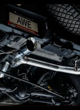 AWE Tuning 0FG Cat Back Exhaust | 3" Diameter | 4.5" Dual Chrome Silver Tips Ford Bronco 2021-2025                                     - 3015-32456 - Image 8