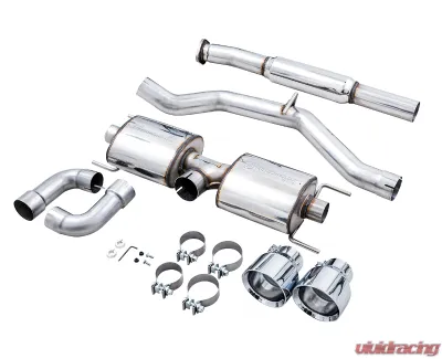 AWE Tuning Touring Edition Exhaust | 3" Diameter | 5" Dual Chrome Silver Tips Subaru BRZ|Toyota 86|GR86|Scion FR-S 2013-2020 - 3015-32486
