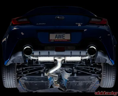 AWE Tuning Touring Edition Exhaust | 3" Diameter | 5" Dual Chrome Silver Tips Subaru BRZ|Toyota 86|GR86|Scion FR-S 2013-2020 - 3015-32486