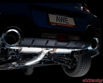 AWE Tuning Touring Edition Exhaust | 3" Diameter | 5" Dual Chrome Silver Tips Subaru BRZ|Toyota 86|GR86|Scion FR-S 2013-2020 - 3015-32486