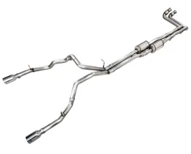 AWE Tuning 0FG Catback Exhaust with Chrome Silver Tips for 2025 RAM 1500 3.0TT