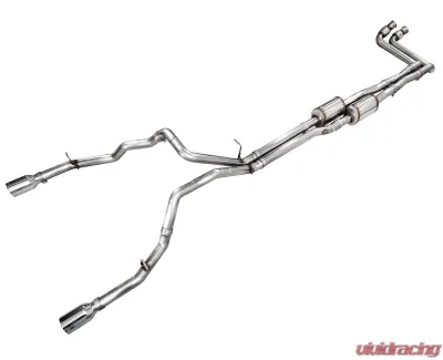 AWE Tuning 0FG Cat Back Exhaust | 3" Diameter | 5" Dual Chrome Silver Tips Ram 1500 2025 - 3015-32530