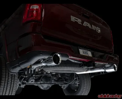 AWE Tuning 0FG Cat Back Exhaust | 3" Diameter | 5" Dual Chrome Silver Tips Ram 1500 2025 - 3015-32530