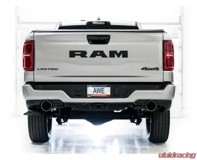AWE Tuning 0FG Cat Back Exhaust | 3" Diameter | 5" Dual Chrome Silver Tips Ram 1500 2025 - 3015-32530