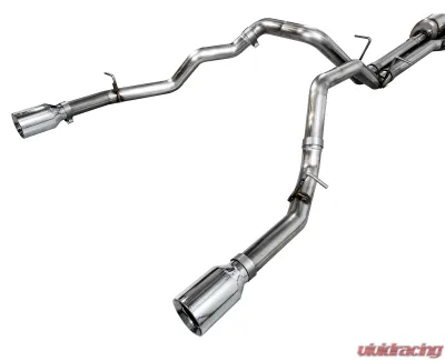 AWE Tuning 0FG Cat Back Exhaust | 3" Diameter | 5" Dual Chrome Silver Tips Ram 1500 2025 - 3015-32530