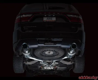 AWE Tuning Touring Edition Exhaust | 5" Chrome Silver Tips Dodge Durango 2011-2024 - 3015-32575