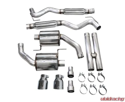 AWE Tuning Touring Edition Exhaust | 4.5" Dual Chrome Silver Tips Ford Mustang GT 2024-2024 - 3015-32650