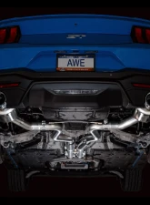 AWE Tuning Touring Edition Exhaust | 4.5" Dual Chrome Silver Tips Ford Mustang GT 2024-2024                                     - 3015-32650 - Image 9