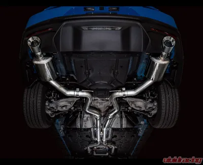 AWE Tuning Touring Edition Exhaust | 4.5" Dual Chrome Silver Tips Ford Mustang GT 2024-2024 - 3015-32650