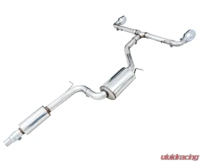 AWE Tuning Touring Edition Exhaust | 3" Diameter | 5" Dual Chrome Silver Tips Volkswagen GTI 2022-2025 - 3015-32658