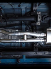AWE Tuning 0FG Exhaust | 2.5" Diameter | with BashGuard | 4.5" Dual Chrome Silver Tips Toyota Tacoma SR5 2016-2023                                     - 3015-32826 - Image 4