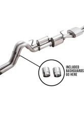 AWE Tuning 0FG Exhaust | 2.5" Diameter | with BashGuard | 4.5" Dual Chrome Silver Tips Toyota Tacoma SR5 2016-2023                                     - 3015-32826 - Image 7