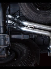 AWE Tuning 0FG Exhaust | 2.5" Diameter | with BashGuard | 4.5" Dual Chrome Silver Tips Toyota Tacoma SR5 2016-2023                                     - 3015-32826 - Image 8