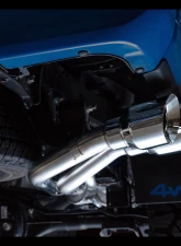 AWE Tuning 0FG Exhaust | 2.5" Diameter | with BashGuard | 4.5" Dual Chrome Silver Tips Toyota Tacoma SR5 2016-2023                                     - 3015-32826 - Image 11