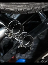 AWE Tuning 0FG Exhaust | 2.5" Diameter | with BashGuard | 4.5" Dual Chrome Silver Tips Toyota Tacoma SR5 2016-2023                                     - 3015-32826 - Image 12