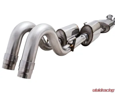 AWE Tuning 0FG Exhaust | 2.5" Diameter | with BashGuard | 4.5" Dual Chrome Silver Tips Toyota Tacoma SR5 2016-2023 - 3015-32826