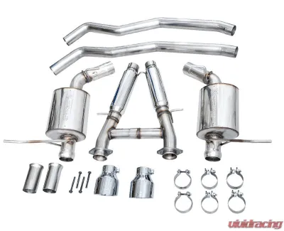 AWE Tuning Touring Edition Exhaust | 3" Diameter | 5" Dual Chrome Silver Tips Dodge Durango 2018-2022 - 3015-32952