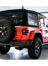 AWE Tuning Tread Edition Axle Back Dual Exhaust for Jeep Wrangler 2018-2025, 3" Diameter, Black Tips                                     - 3015-33001 - Image 2