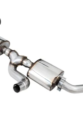 AWE Tuning Tread Edition Axle Back Dual Exhaust for Jeep Wrangler 2018-2025, 3" Diameter, Black Tips                                     - 3015-33001 - Image 5