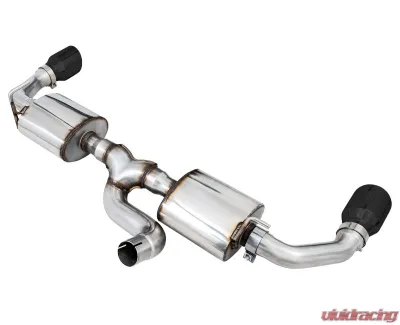 AWE Tuning Tread Edition Axle Back Dual Exhaust for Jeep Wrangler 2018-2025, 3" Diameter, Black Tips - 3015-33001