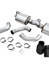 AWE Tuning Tread Edition Axle Back Dual Exhaust for Jeep Wrangler 2018-2025, 3" Diameter, Black Tips                                     - 3015-33001 - Image 9