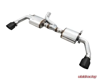 AWE Tuning Tread Edition Axle Back Dual Exhaust | 3" Diameter | 4.5" Dual Diamond Black Tips Jeep Wrangler 2012-2018 - 3015-33003