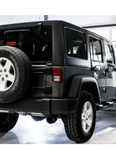 AWE Tuning Tread Edition Axle Back Dual Exhaust | 3" Diameter | 4.5" Dual Diamond Black Tips Jeep Wrangler 2012-2018                                     - 3015-33003 - Image 4