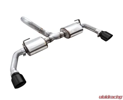 AWE Tuning Tread Edition Axle Back Dual Exhaust | 3" Diameter | 4.5" Dual Diamond Black Tips Jeep Wrangler 2012-2018 - 3015-33003