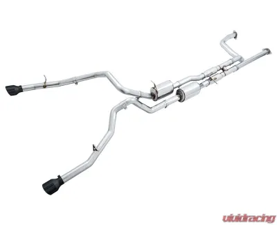 AWE Tuning 0FG Cat Back Exhaust | 3" Diameter | 4.5" Dual Diamond Black Tips Ram TRX 2021-2024 - 3015-33005