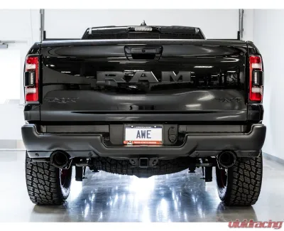 AWE Tuning 0FG Cat Back Exhaust | 3" Diameter | 4.5" Dual Diamond Black Tips Ram TRX 2021-2024 - 3015-33005