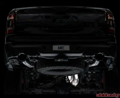 AWE Tuning 0FG Cat Back Exhaust | 3" Diameter | 4.5" Dual Diamond Black Tips Ram TRX 2021-2024 - 3015-33005