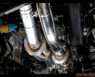AWE Tuning 0FG Cat Back Exhaust | 3" Diameter | 4.5" Dual Diamond Black Tips Ram TRX 2021-2024 - 3015-33005