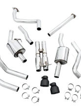 AWE Tuning 0FG Cat Back Exhaust | 3" Diameter | 4.5" Dual Diamond Black Tips Ram TRX 2021-2024                                     - 3015-33005 - Image 15