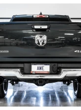 AWE Tuning 0FG Dual Rear Exit Cat Back | 3" Diameter | 5" Dual Diamond Black Tips Ram 1500 2019-2024                                     - 3015-33006 - Image 3