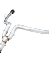 AWE Tuning 0FG Dual Rear Exit Cat Back | 3" Diameter | 5" Dual Diamond Black Tips Ram 1500 2019-2024                                     - 3015-33006 - Image 7