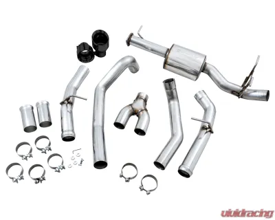 AWE Tuning 0FG Dual Rear Exit Cat Back | 3" Diameter | 5" Dual Diamond Black Tips Ram 1500 2019-2024 - 3015-33006