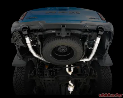 AWE Tuning 0FG Dual Rear Exit Cat Back | 3" Diameter | 5" Dual Diamond Black Tips Ram 1500 2019-2024 - 3015-33006